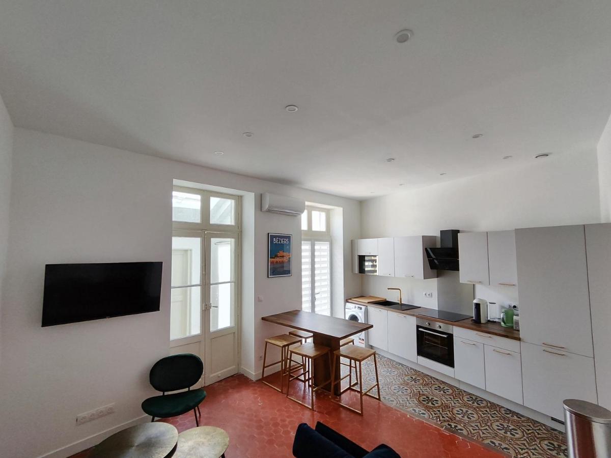 Bright And Modern 3-Bedroom Apartment, 90M2 With Air Condition, In Beziers Béziers Exterior foto