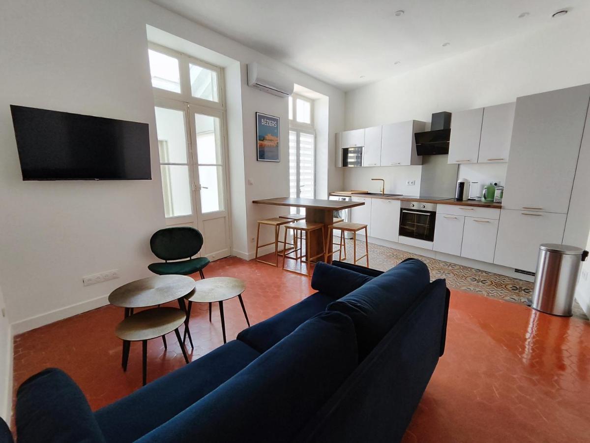 Bright And Modern 3-Bedroom Apartment, 90M2 With Air Condition, In Beziers Béziers Exterior foto