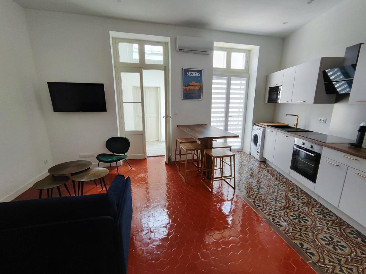 Bright And Modern 3-Bedroom Apartment, 90M2 With Air Condition, In Beziers Béziers Exterior foto
